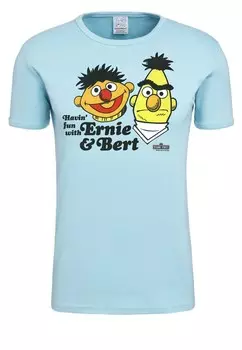 Рубашка LOGOSHIRT Ernie und Bert, светло-синий