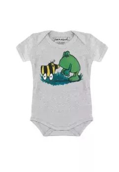 РУБАШКА Logoshirt "Janosch - Tiger Duck & Box Frog", с лицензионным принтом, цвет Grau-Meliert