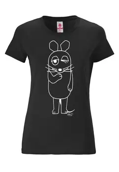 Рубашка LOGOSHIRT Maus, черный