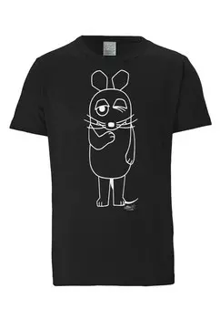 Рубашка LOGOSHIRT Maus, черный