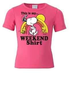 Рубашка LOGOSHIRT Peanuts, розовый