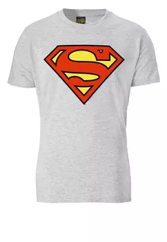 Рубашка LOGOSHIRT Superman Logo, серый