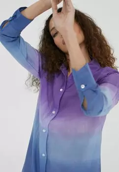 Рубашка LOLA CASADEMUNT, синяя, фиолетовая