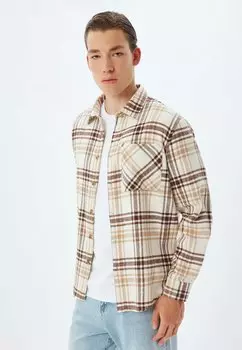 Рубашка LONG SLEEVE Koton, бежевый