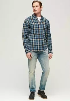 Рубашка LONG SLEEVE LUMBERJACK Superdry, цвет burghley check blue