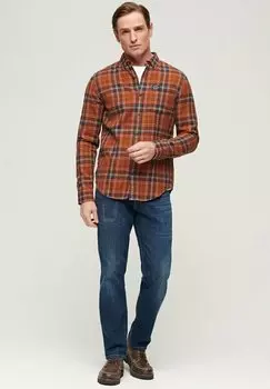 Рубашка LONG SLEEVE LUMBERJACK Superdry, цвет drayton check orange