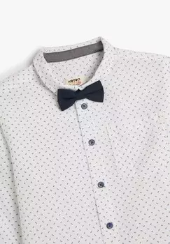 Рубашка LONG SLEEVE NECK WITH BOWTIE Koton, белый