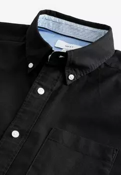Рубашка LONG SLEEVE OXFORD-SLIM FIT Next, черный