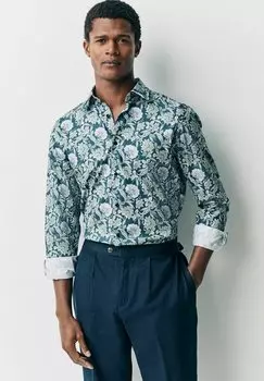 Рубашка LONG SLEEVE SINGLE CUFF PRINTED Next, цвет Navy Jacobean Floral
