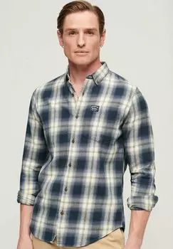 Рубашка LONG SLEEVE Superdry, цвет cedar check navy