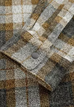 Рубашка LONG SLEEVE WESTERN CHECK REGULAR FIT Next, коричневый