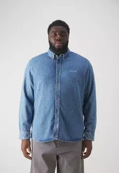 Рубашка LONG SLEEVES BUTTON DOWN COLLAR ROUND HEM Marc O'Polo, серый деним