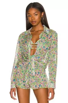 Рубашка Lovers and Friends Groovy Delight, цвет Lime Hippy Floral