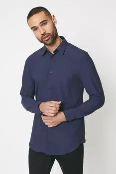 Рубашка Ls Sunset Tech Смарт-Синяя Debenhams, темно-синий