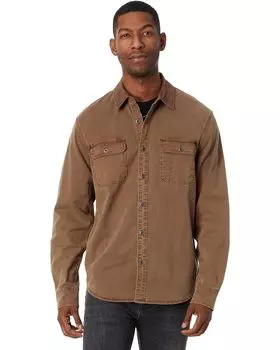 Рубашка Lucky Brand Corduroy Collar Washed Workwear Long Sleeve Shirt, цвет Coffee Liqueur