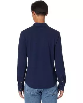 Рубашка Lucky Brand Indigo Knit Button-Down Shirt, цвет Dark Indigo