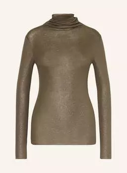 Рубашка LUISA CERANO Rollkragenmit Glitzergarn, хаки