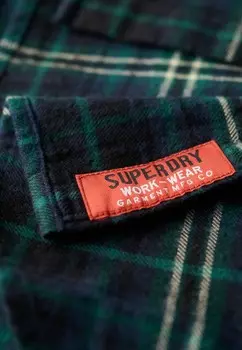 Рубашка LUMBER Superdry, зеленый