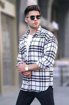 Рубашка Lumberjack Regular Fit Ecru 5553 MADMEXT