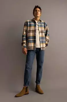 Рубашка Lumberjack с длинным рукавом в клетку стандартного кроя DeFacto, разноцветный