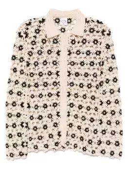 Рубашка Luminary Malia в технике кроше The Upside, нейтральный