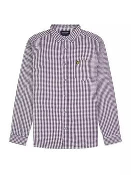 Рубашка Lyle & Scott, цвет bordeaux/wei