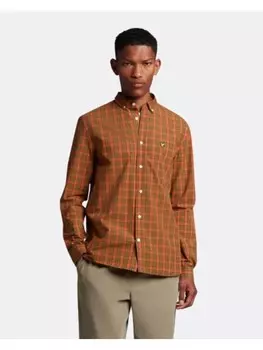 Рубашка Lyle & Scott, цвет khakigrn