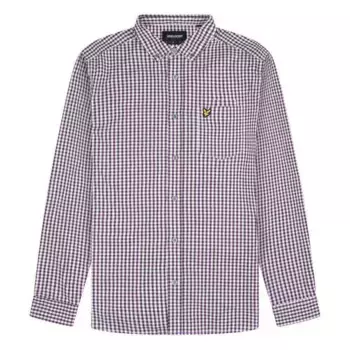 Рубашка Lyle & Scott Gingham, фиолетовый