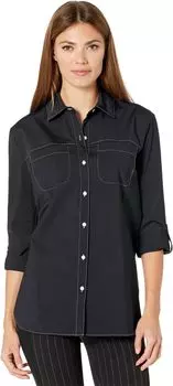 Рубашка Lysse Camper Sporty Microfiber Button-Down Shirt, черный