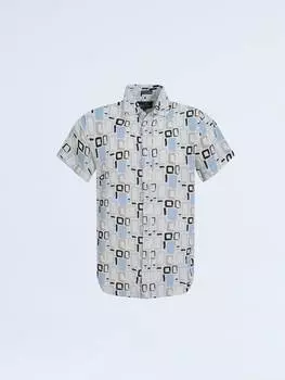 Рубашка M.O.D, цвет soft blue allover