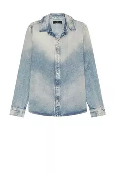 Рубашка MA Quad Interior с длинным рукавом Amiri, цвет Antique Indigo