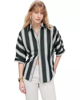Рубашка Madewell Oversized Short Sleeve Shirt, цвет Summit Green