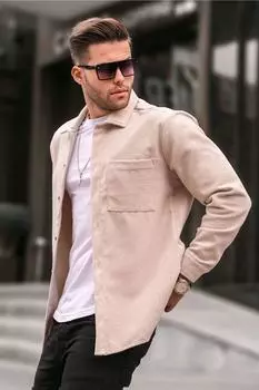 Рубашка Madmext, бежевый