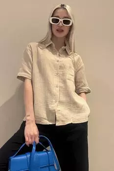 Рубашка Madmext, бежевый