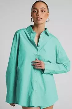 Рубашка Madmext, бирюзовый