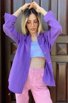 Рубашка Madmext, фиолетовый