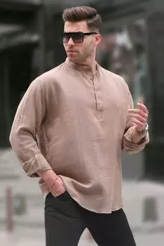 Рубашка Madmext, кэмел