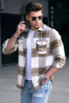 Рубашка Madmext, кэмел