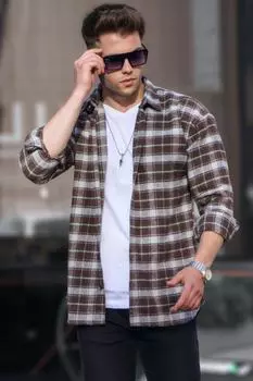 Рубашка Madmext, коричневый