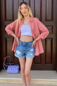 Рубашка Madmext, розовый