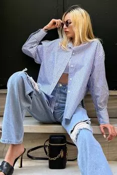 Рубашка Madmext, синий