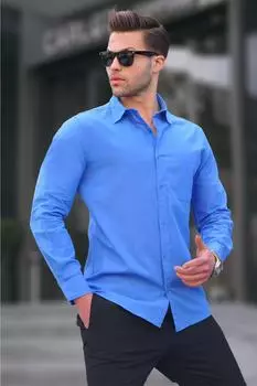 Рубашка Madmext, синий