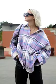 Рубашка Madmext, сиреневый