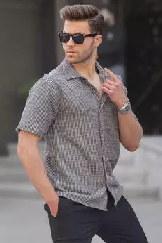 Рубашка Madmext, темно-синий