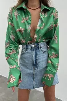 Рубашка Madmext, зеленый