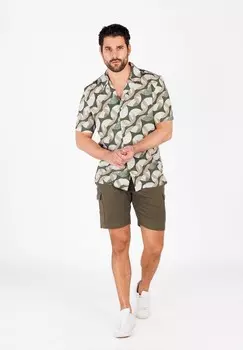 Рубашка MAGMA PATTERNED Key Largo, темно-зеленый