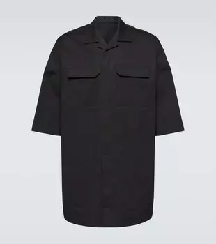 Рубашка magnum tommy из поплина с добавлением хлопка Rick Owens, черный