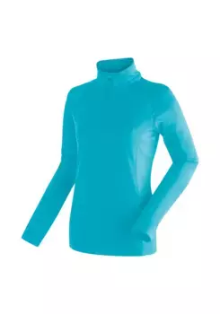 Рубашка Maier Sports с длинными рукавами "Ева", функциональный средний слой, теплая и легкая, бирюзовый