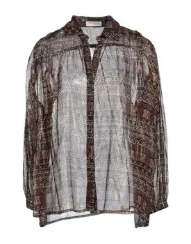 Рубашка Maison Hotel, темно-коричневый