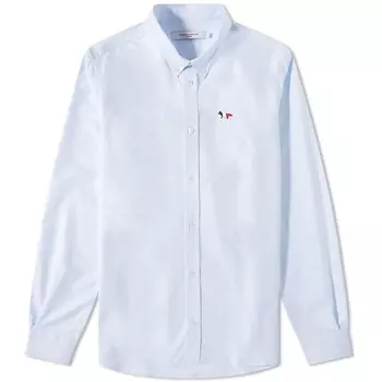 Рубашка Maison Kitsun Tricolor Fox Patch Classic Shirt
